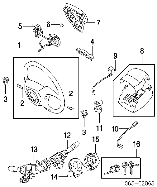 8924548020 Toyota czujnik kąta skrętu kierownicy