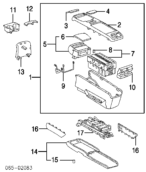 Lampa oświetlenia schowka Toyota Prius (ZVW5)