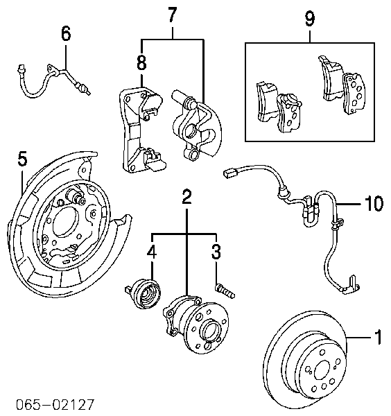 424310E011 Toyota Tarcza hamulcowa tylna