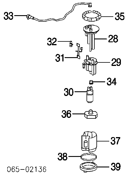 2322162060 Toyota pompa paliwa elektryczna zanurzeniowa