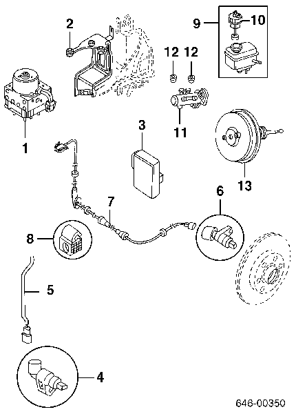 1H0927808 VAG czujnik abs przedni prawy