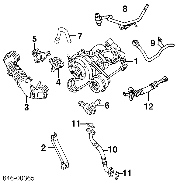 058906283F VAG Przetwornik ciśnienia (solenoid) doładowania