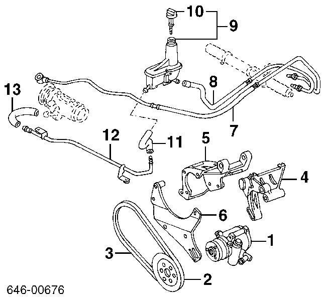 Zbiornik płynu wspomagania Volkswagen Golf 3 (1H1)