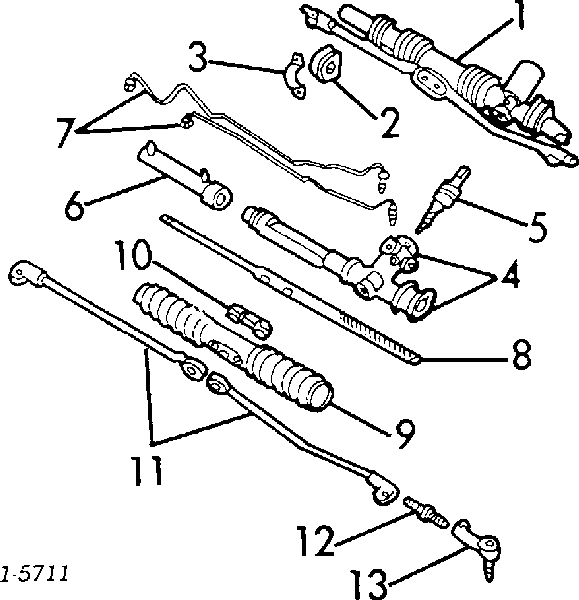 Łącznik końcówek drążków kierowniczych 7846696 General Motors