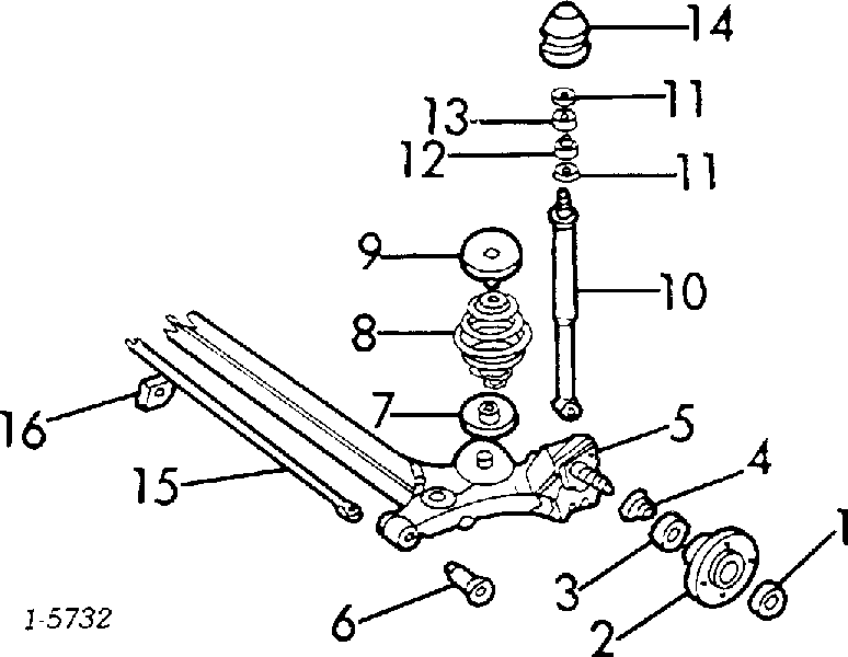 Nakrętka piasty tylnej 94515177 Korea (oem)