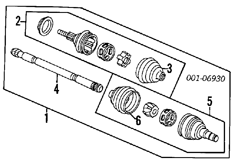 Półoś napędowa przednia prawa Opel Ascona C (84, 89)