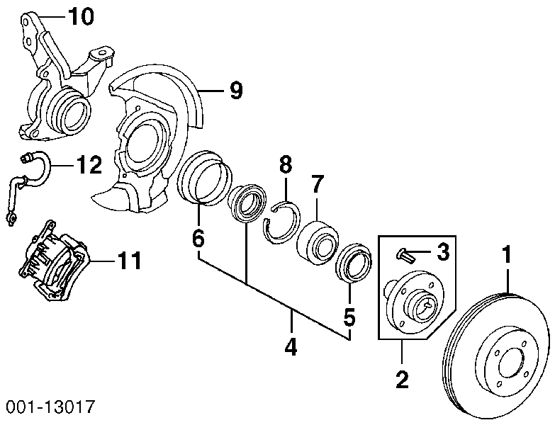 94854148 General Motors tarcza hamulcowa przednia