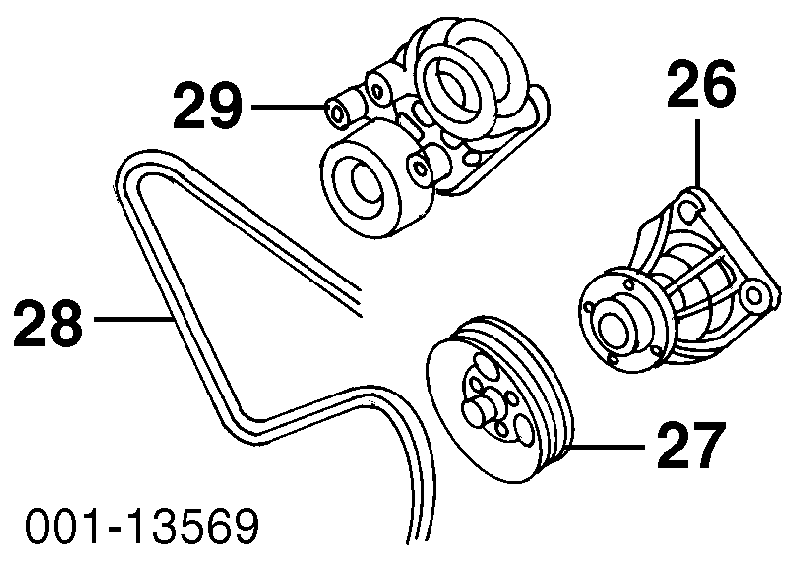 9202550 General Motors napinacz paska napędowego