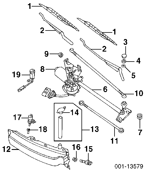 Pompka spryskiwacza szyby przedniej Opel 90585761 cena, od 8,91 USD