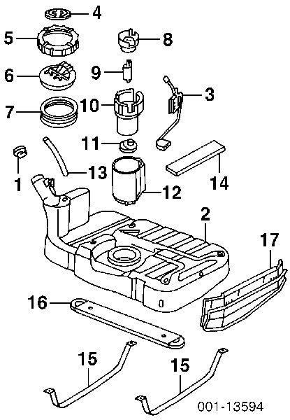 Filtr-sitko pompy paliwowej 180009410 Dello/Automega