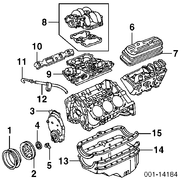 Uszczelka kolektora ssącego do Chevrolet Blazer S10 