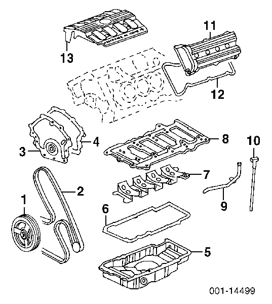 12569505 General Motors pas napędowy mechanizmów