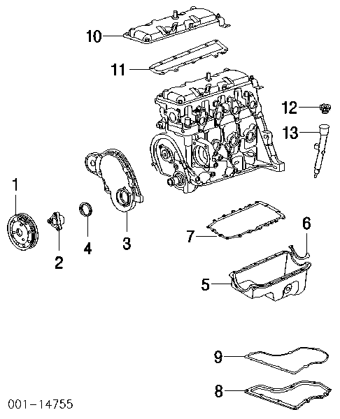 Uszczelniacz wału korbowego przedni General Motors 14090906 cena, od 11,74 USD