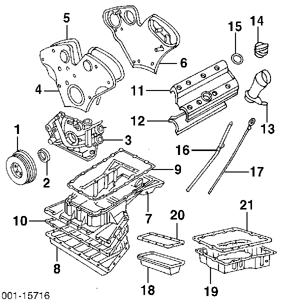 Uszczelka korka wlewu oleju 55582541 General Motors