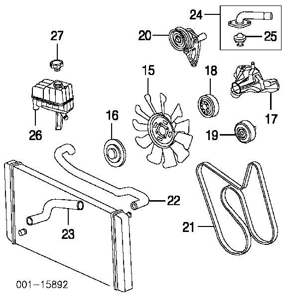 Pas napędowy mechanizmów 6PK2425 Dayco