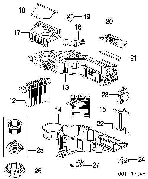 Rezystor wentylatora nagrzewnicy (ogrzewacza kabiny) Cadillac Escalade 