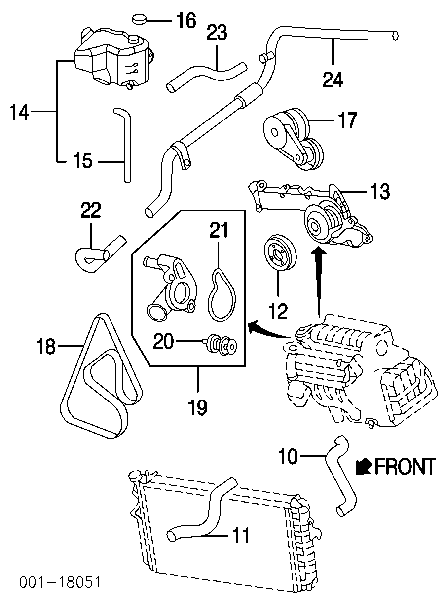 Obudowa termostatu J1530926 Jakoparts