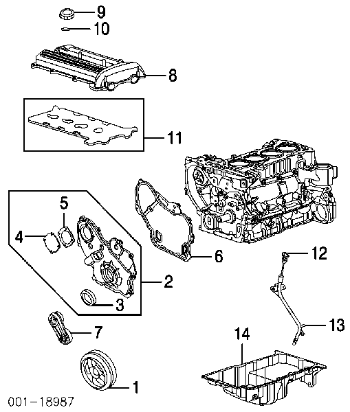 646295 General Motors uszczelka pompy oleju