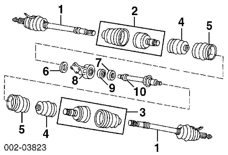 Osłona przegubu homokinetycznego półosi przedniej zewnętrzna 300332 GKN-Spidan