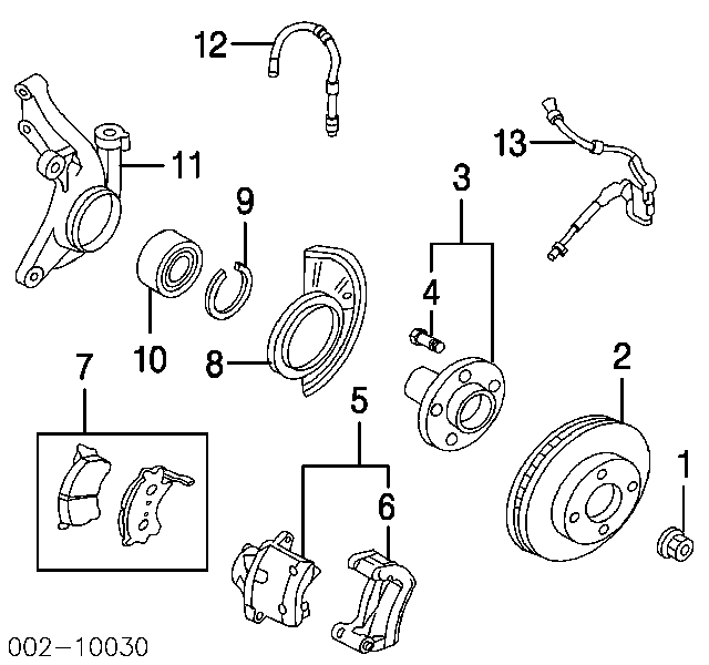 YL8Z2078AA Ford Przewód hamulcowy przedni