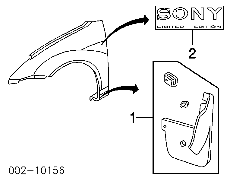 Chlapacze przednie, zestaw 6401 Market (OEM)