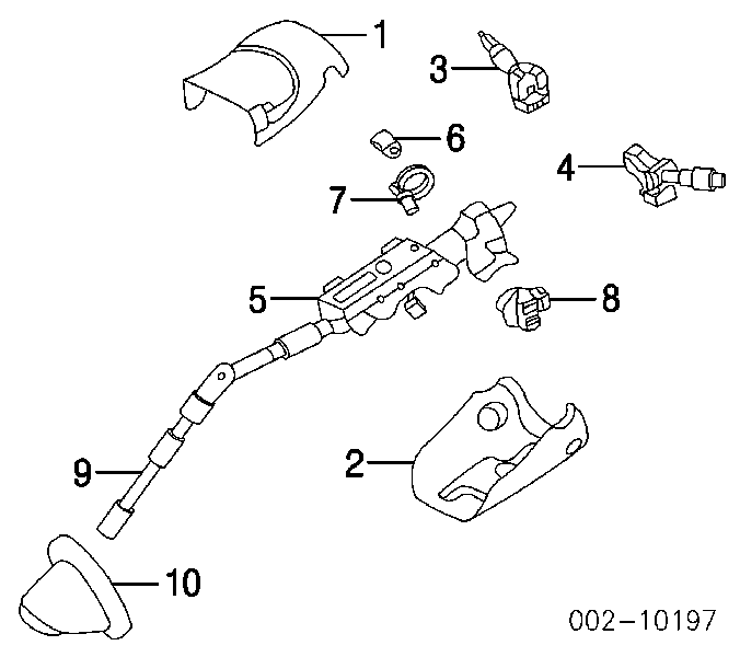 YS4Z17A553AA Ford przełącznik zespolony prawy