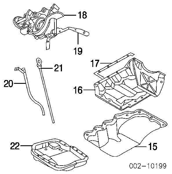 YS4Z6710AA Ford uszczelka miski olejowej silnika