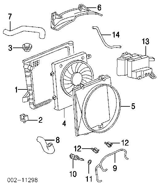 F8CZ12A648AA Ford czujnik temperatury płynu chłodzącego