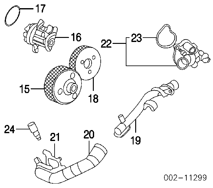 1S7Z8575AG Ford termostat