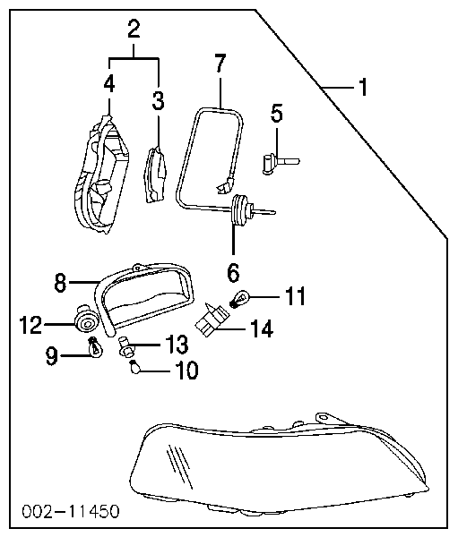 3W1Z13N021BA Ford żarówka halogenowa