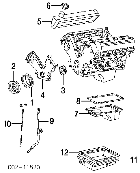 Uszczelniacz wału korbowego silnika tylny Ford Escape