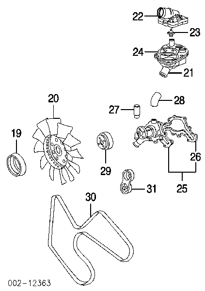 2L2Z8575AA Ford termostat