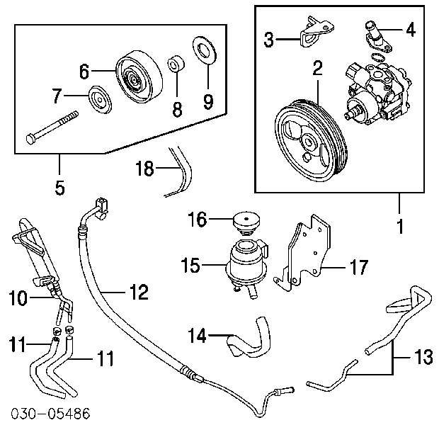 Pompa wspomagania hydraulicznego kierownicy 49110ZV00A Matomi