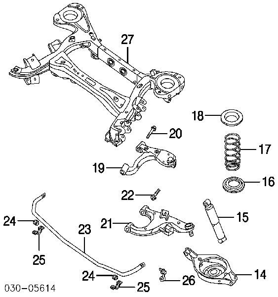 Wahacz zawieszenia tylnego dolny lewy 551A1ZQ00A Nissan