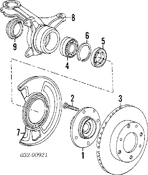 9452072000 Honda łożysko piasty przedniej