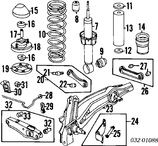 Silentblock drążka poprzecznego (zawieszenia tylnego) Honda 52343SK3000 cena, od 5,04 USD