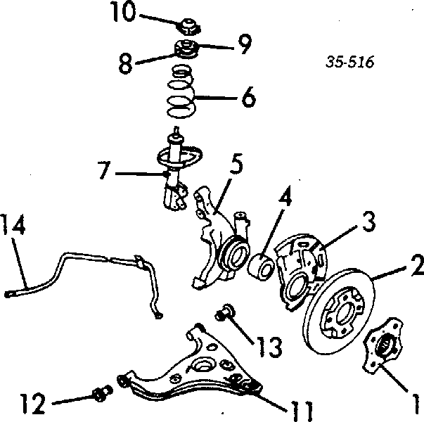 H00126151A Mazda Łożysko piasty przedniej