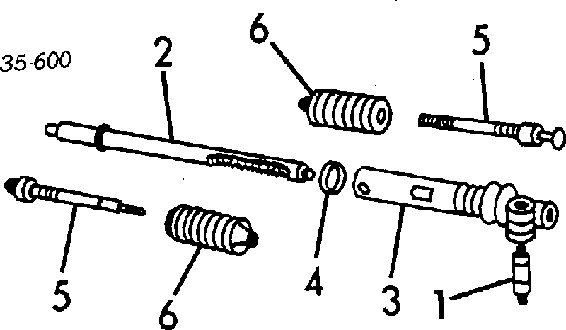 BF6732110B Mazda Listwa kierownicza (maglownica)