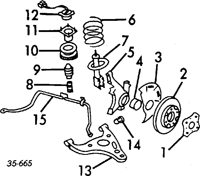 Silentblock przedniego wahacza dolnego Mazda 626 II hatchback (GC) (1983 - 1987) cena, od 5,67 USD