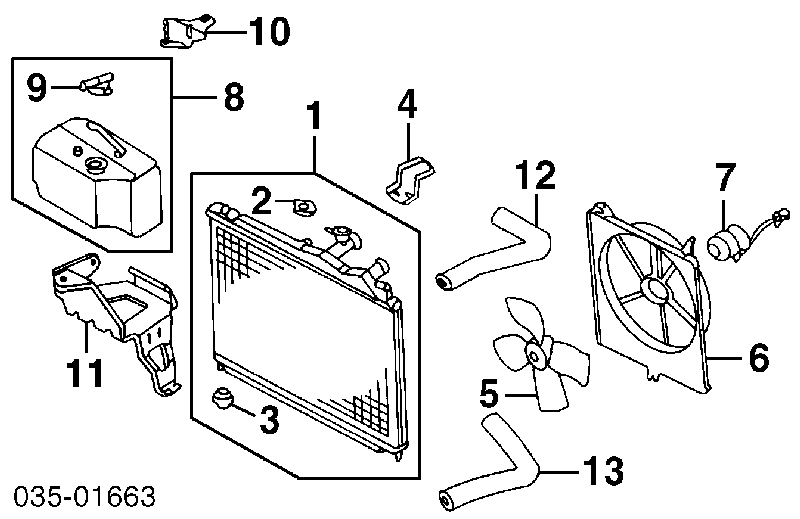 E9SZ-8100-A Ford pokrywa (korek chłodnicy)