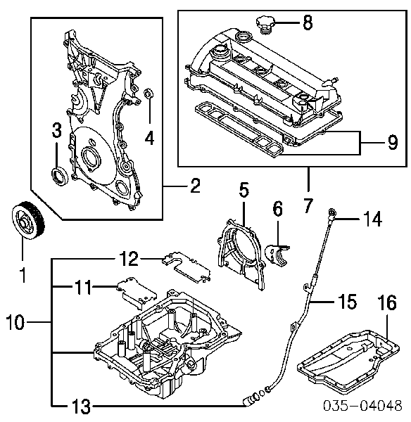 2432650 Ford uszczelniacz wału korbowego silnika tylny