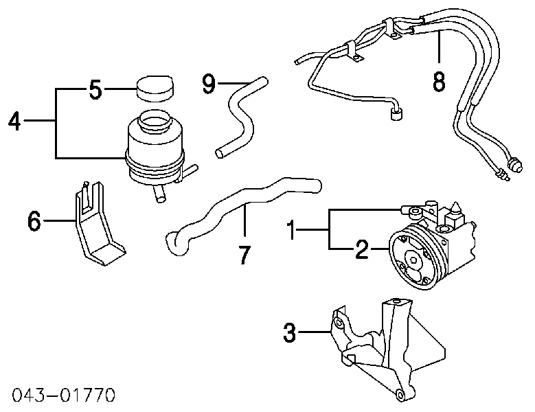 Pompa wspomagania hydraulicznego kierownicy Subaru 34401AE03B cena, od 98,75 USD