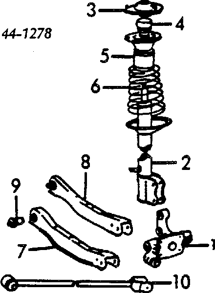 Łącznik stabilizatora tylnego do Toyota Corolla  E8