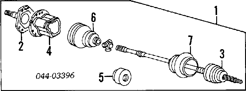 0443812010 Toyota osłona przegubu homokinetycznego półosi przedniej wewnętrzna