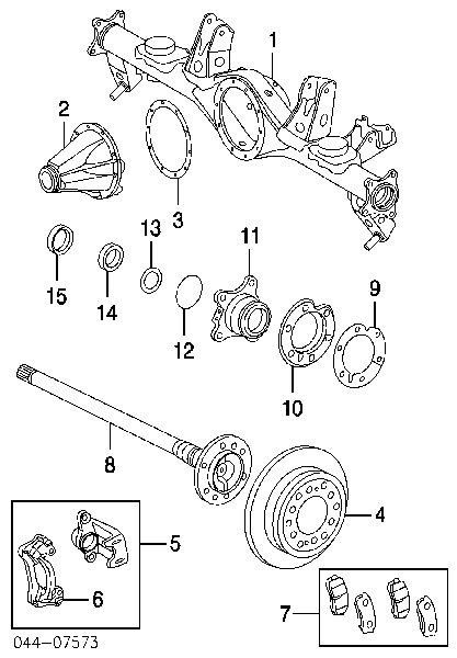 0446660060 Toyota Okładziny (klocki) do hamulców tarczowych tylne