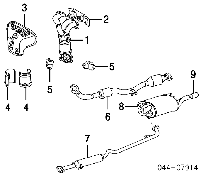 Kolektor wydechowy do Toyota Solara  V3