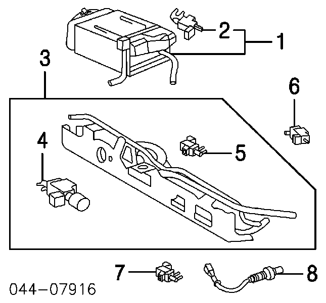 Przetwornik ciśnienia (solenoid) doładowania Toyota Sienna (L2)