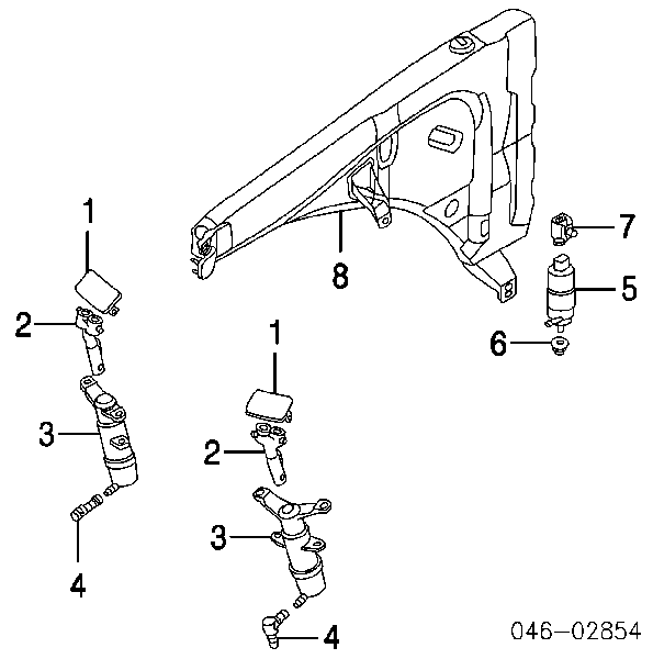 Trójnik układu spryskiwacza szyby Seat Cordoba (6L2)