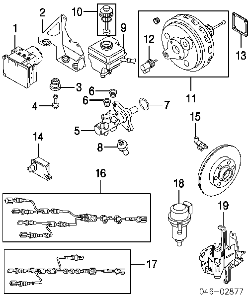 B11849 Borsehung czujnik abs tylny lewy