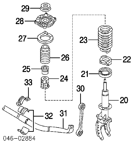 Amortyzator przedni prawy Volkswagen Touareg 1 (7LA, 7L6, 7L7)